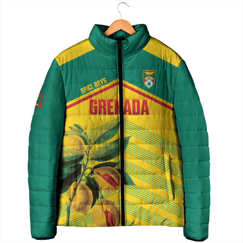 Grenada Football 2026 Custom Padded Jacket Go Spice Boys Nutmeg Yellow Version