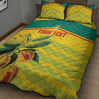 Grenada Football 2026 Custom Quilt Bed Set Go Spice Boys Nutmeg Yellow Version