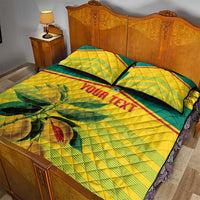 Grenada Football 2026 Custom Quilt Bed Set Go Spice Boys Nutmeg Yellow Version