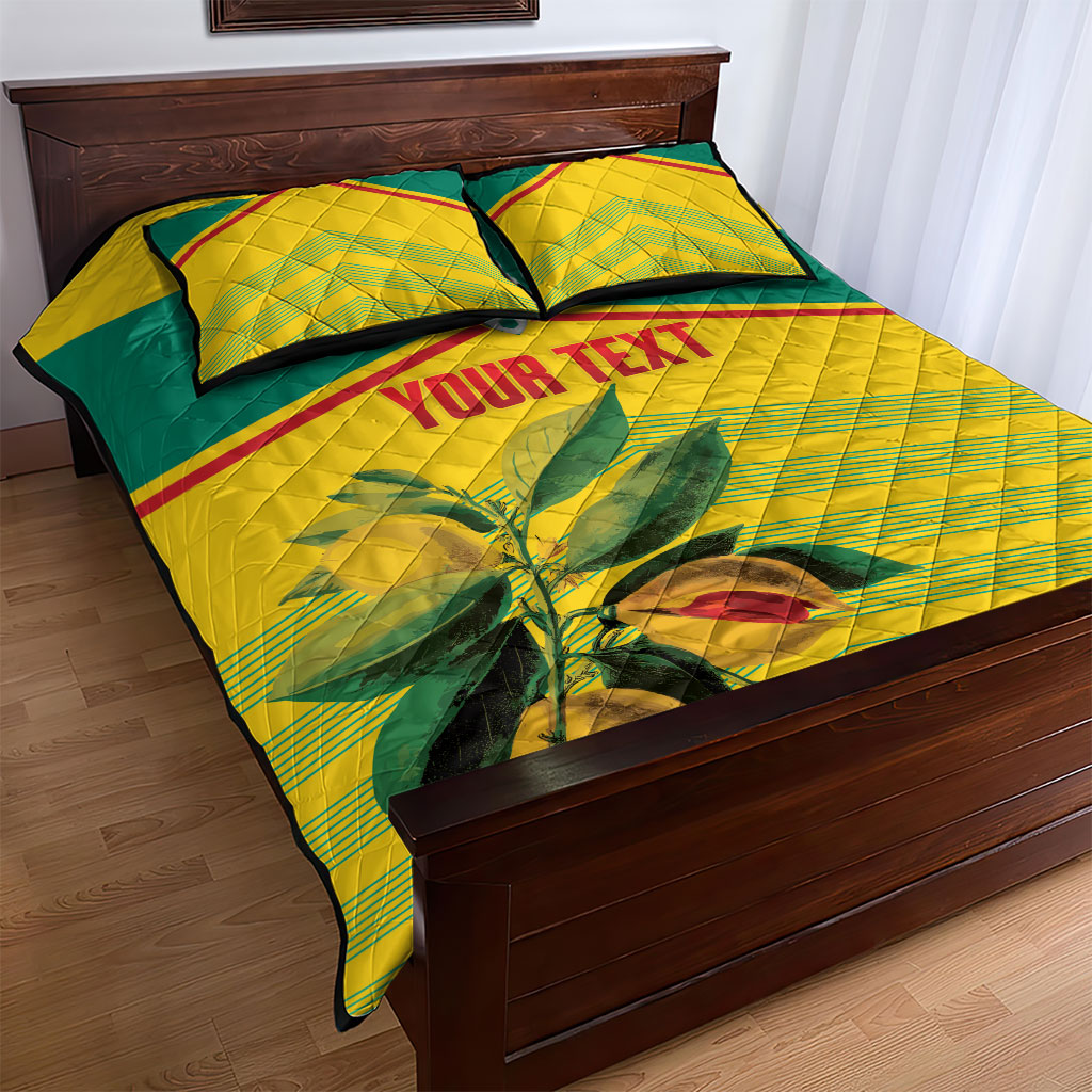 Grenada Football 2026 Custom Quilt Bed Set Go Spice Boys Nutmeg Yellow Version