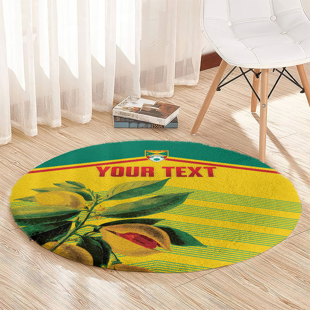 Grenada Football 2026 Custom Round Carpet Go Spice Boys Nutmeg Yellow Version
