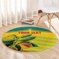 Grenada Football 2026 Custom Round Carpet Go Spice Boys Nutmeg Yellow Version
