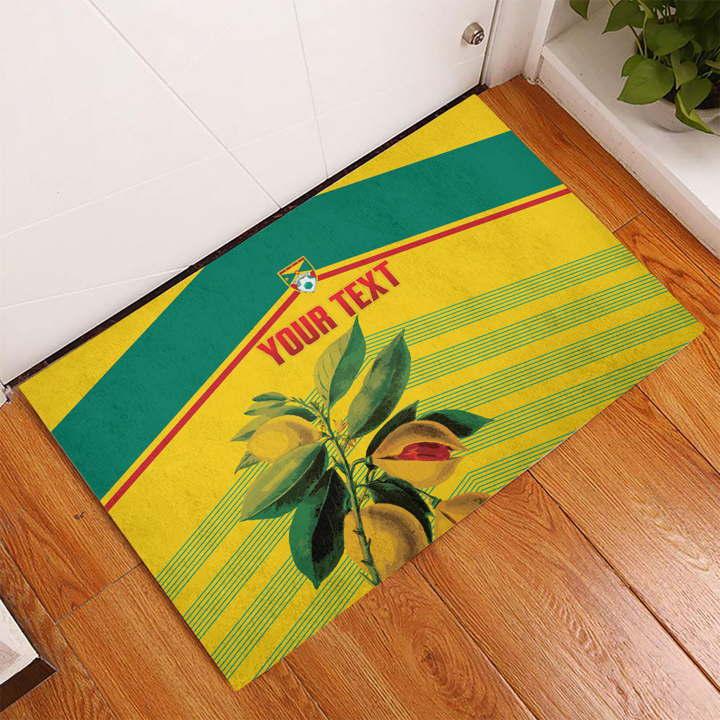 Grenada Football 2026 Custom Rubber Doormat Go Spice Boys Nutmeg Yellow Version