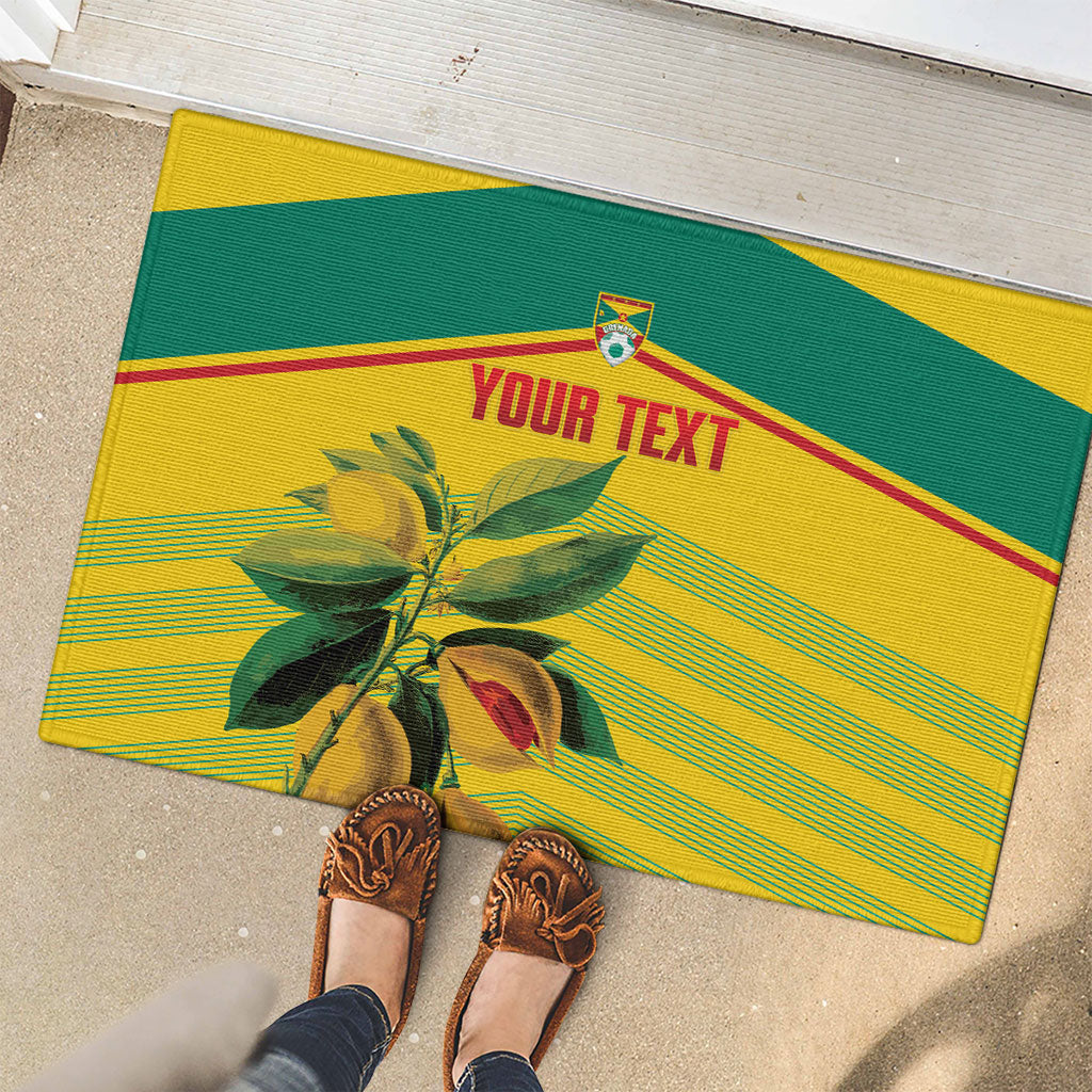 Grenada Football 2026 Custom Rubber Doormat Go Spice Boys Nutmeg Yellow Version