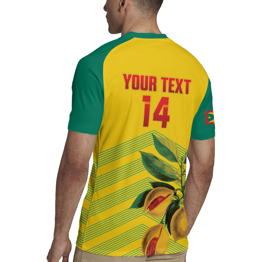 Grenada Football 2026 Custom Rugby Jersey Go Spice Boys Nutmeg Yellow Version