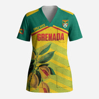 Grenada Football 2026 Custom Scrub Top Go Spice Boys Nutmeg Yellow Version