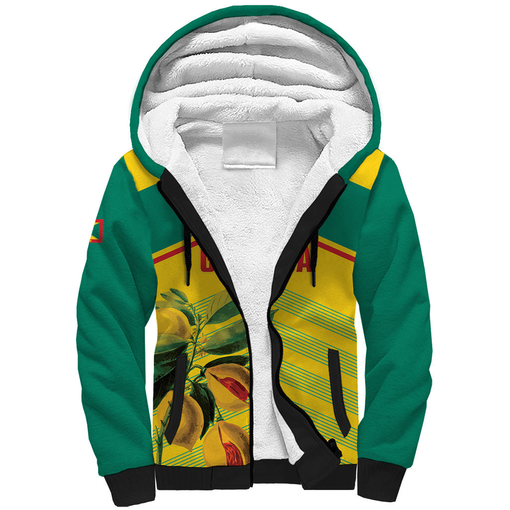 Grenada Football 2026 Custom Sherpa Hoodie Go Spice Boys Nutmeg Yellow Version