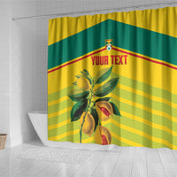 Grenada Football 2026 Custom Shower Curtain Go Spice Boys Nutmeg Yellow Version