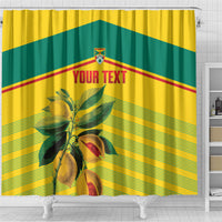 Grenada Football 2026 Custom Shower Curtain Go Spice Boys Nutmeg Yellow Version