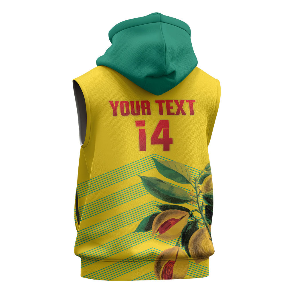 Grenada Football 2026 Custom Sleeveless Hoodie Go Spice Boys Nutmeg Yellow Version
