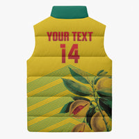 Grenada Football 2026 Custom Sleeveless Puffer Jacket Go Spice Boys Nutmeg Yellow Version