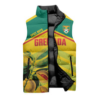 Grenada Football 2026 Custom Sleeveless Puffer Jacket Go Spice Boys Nutmeg Yellow Version