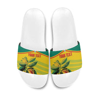 Grenada Football 2026 Custom Slide Sandals Go Spice Boys Nutmeg Yellow Version