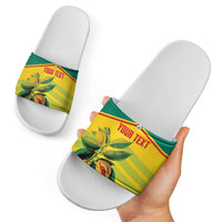 Grenada Football 2026 Custom Slide Sandals Go Spice Boys Nutmeg Yellow Version