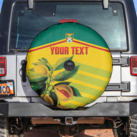 Grenada Football 2026 Custom Spare Tire Cover Go Spice Boys Nutmeg Yellow Version