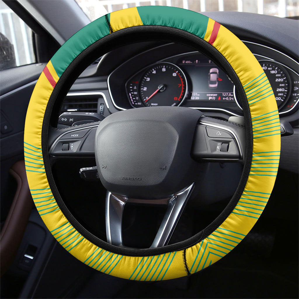 Grenada Football 2026 Steering Wheel Cover Go Spice Boys Nutmeg Yellow Version