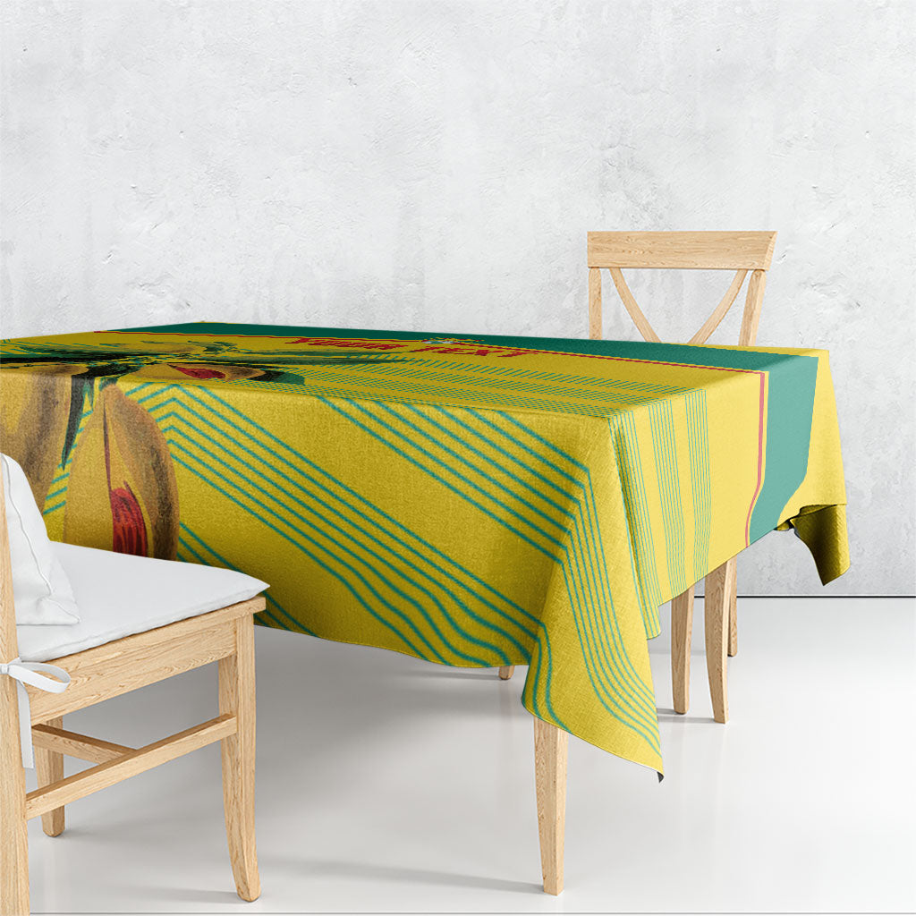 Grenada Football 2026 Custom Tablecloth Go Spice Boys Nutmeg Yellow Version