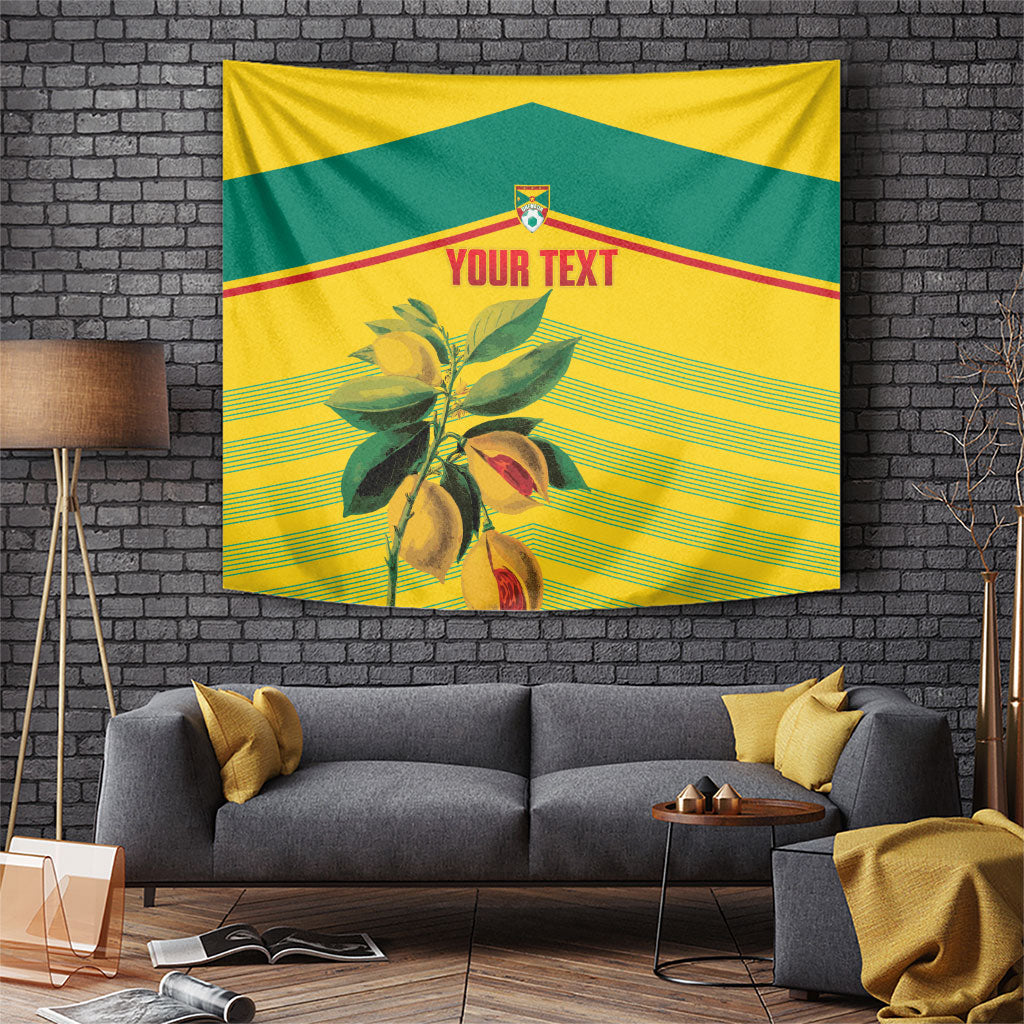 Grenada Football 2026 Custom Tapestry Go Spice Boys Nutmeg Yellow Version
