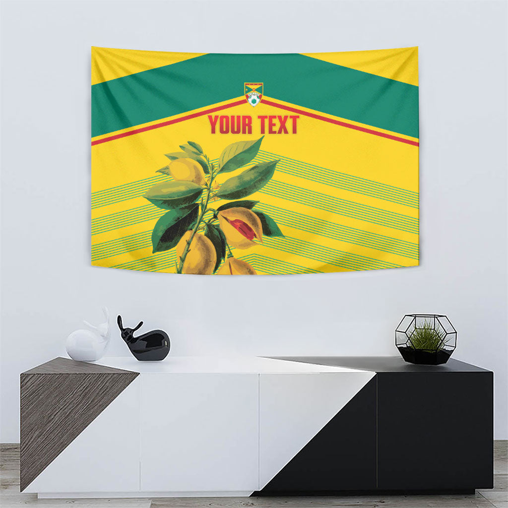 Grenada Football 2026 Custom Tapestry Go Spice Boys Nutmeg Yellow Version