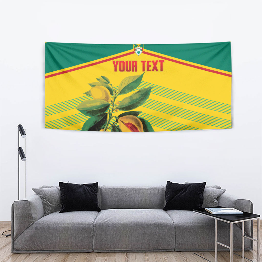 Grenada Football 2026 Custom Tapestry Go Spice Boys Nutmeg Yellow Version