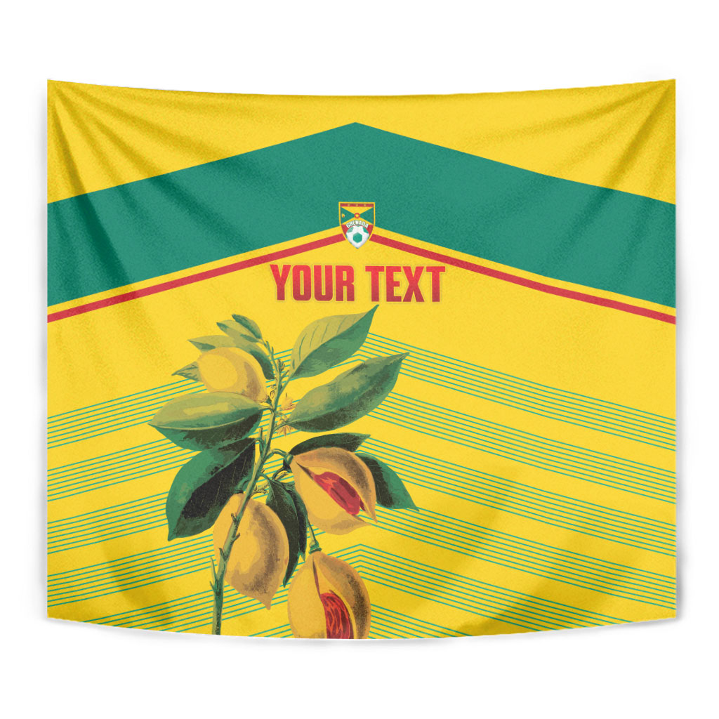 Grenada Football 2026 Custom Tapestry Go Spice Boys Nutmeg Yellow Version