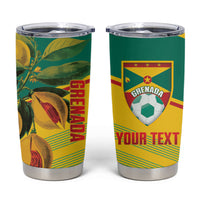 Grenada Football 2026 Custom Tumbler Cup Go Spice Boys Nutmeg Yellow Version