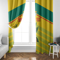 Grenada Football 2026 Custom Window Curtain Go Spice Boys Nutmeg Yellow Version