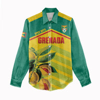 Grenada Football 2026 Custom Women Casual Shirt Go Spice Boys Nutmeg Yellow Version
