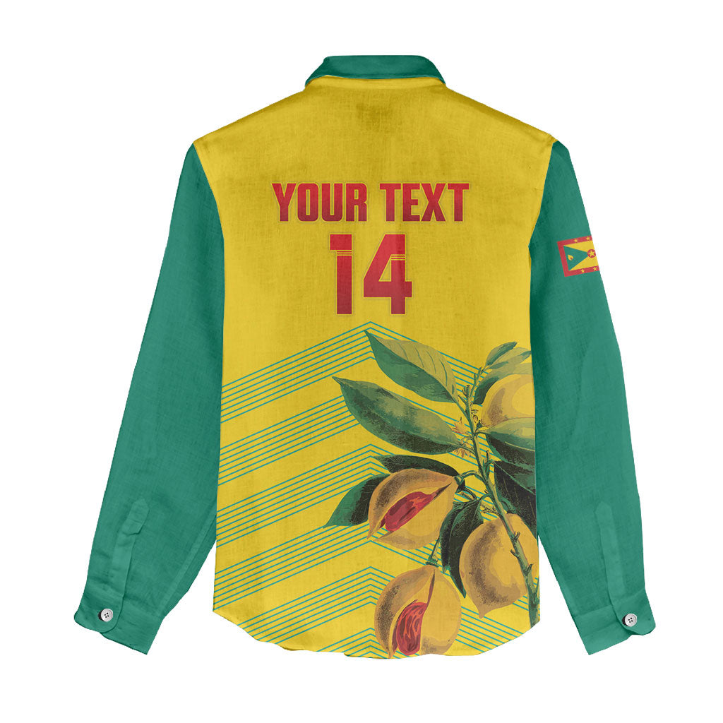 Grenada Football 2026 Custom Women Casual Shirt Go Spice Boys Nutmeg Yellow Version