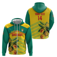 Grenada Football 2026 Custom Zip Hoodie Go Spice Boys Nutmeg Yellow Version