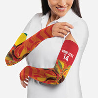 Grenada Football 2026 Custom Arm Sleeves Go Spice Boys Nutmeg Red Version