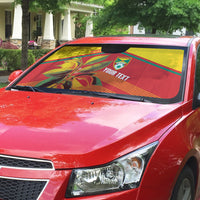 Grenada Football 2026 Custom Auto Sun Shade Go Spice Boys Nutmeg Red Version