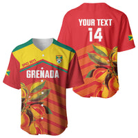 Grenada Football 2026 Custom Baseball Jersey Go Spice Boys Nutmeg Red Version