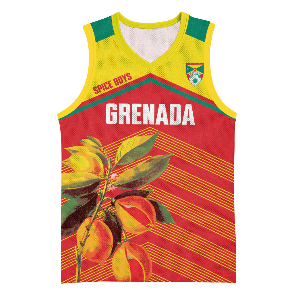Grenada Football 2026 Custom Basketball Jersey Go Spice Boys Nutmeg Red Version