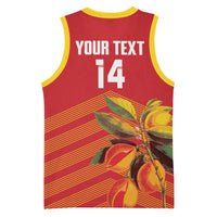 Grenada Football 2026 Custom Basketball Jersey Go Spice Boys Nutmeg Red Version