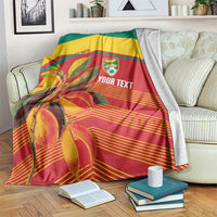 Grenada Football 2026 Custom Blanket Go Spice Boys Nutmeg Red Version