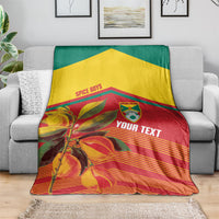 Grenada Football 2026 Custom Blanket Go Spice Boys Nutmeg Red Version