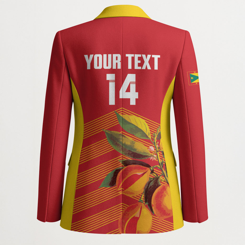 Grenada Football 2026 Custom Blazer Go Spice Boys Nutmeg Red Version