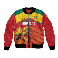 Grenada Football 2026 Custom Bomber Jacket Go Spice Boys Nutmeg Red Version