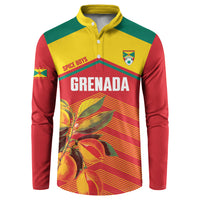 Grenada Football 2026 Custom Button Sweatshirt Go Spice Boys Nutmeg Red Version