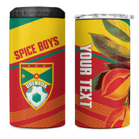 Grenada Football 2026 Custom 4 in 1 Can Cooler Tumbler Go Spice Boys Nutmeg Red Version