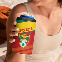 Grenada Football 2026 Custom 4 in 1 Can Cooler Tumbler Go Spice Boys Nutmeg Red Version