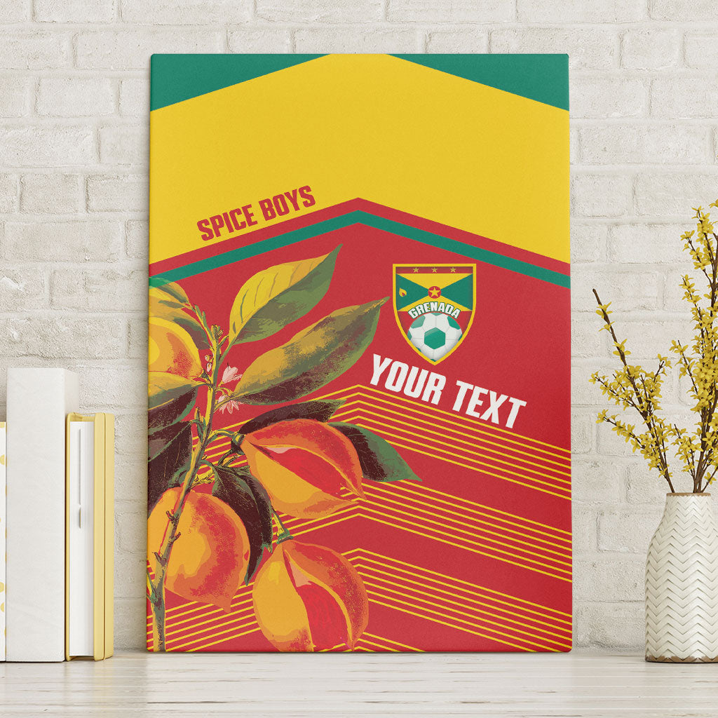 Grenada Football 2026 Custom Canvas Wall Art Go Spice Boys Nutmeg Red Version