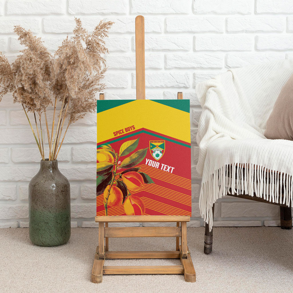 Grenada Football 2026 Custom Canvas Wall Art Go Spice Boys Nutmeg Red Version