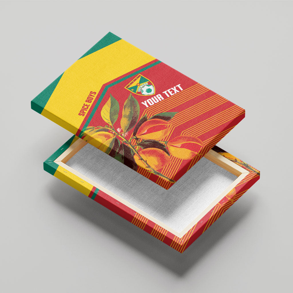 Grenada Football 2026 Custom Canvas Wall Art Go Spice Boys Nutmeg Red Version