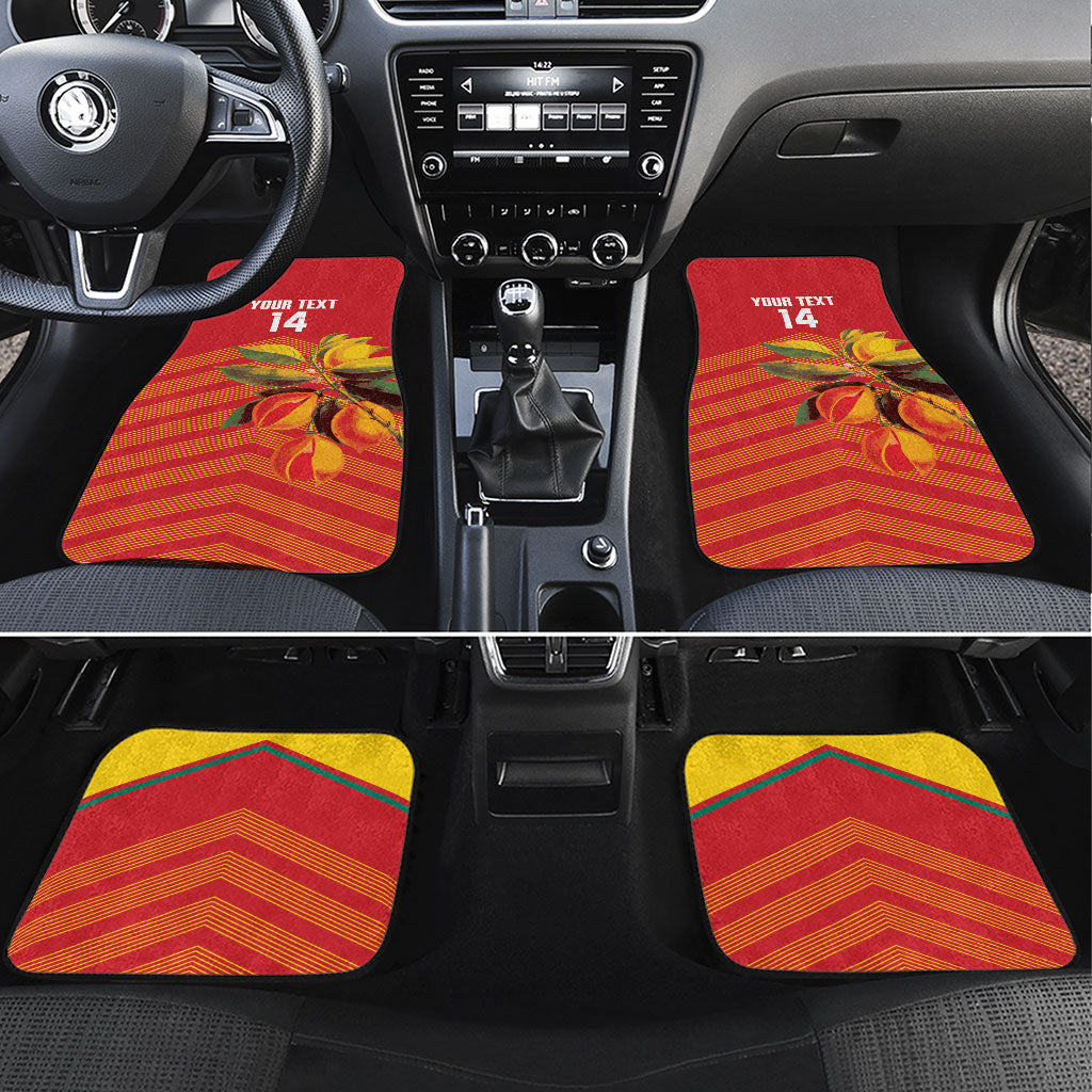 Grenada Football 2026 Custom Car Mats Go Spice Boys Nutmeg Red Version