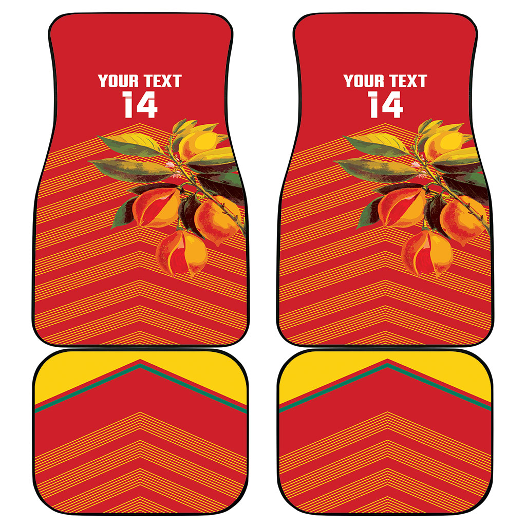 Grenada Football 2026 Custom Car Mats Go Spice Boys Nutmeg Red Version