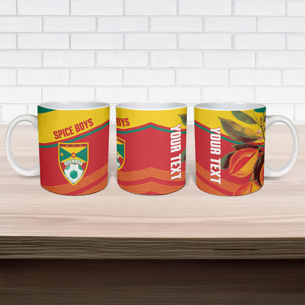 Grenada Football 2026 Custom Ceramic Mug Go Spice Boys Nutmeg Red Version