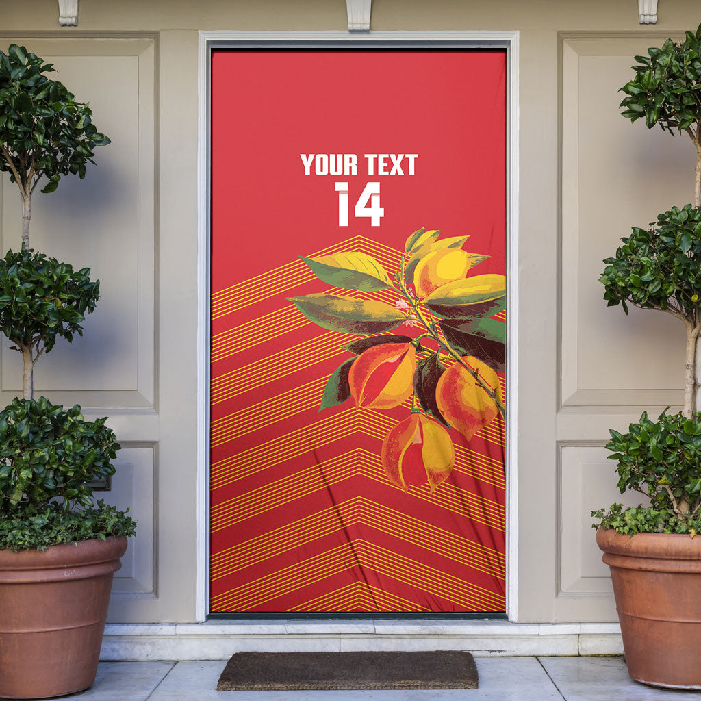 Grenada Football 2026 Custom Door Cover Go Spice Boys Nutmeg Red Version