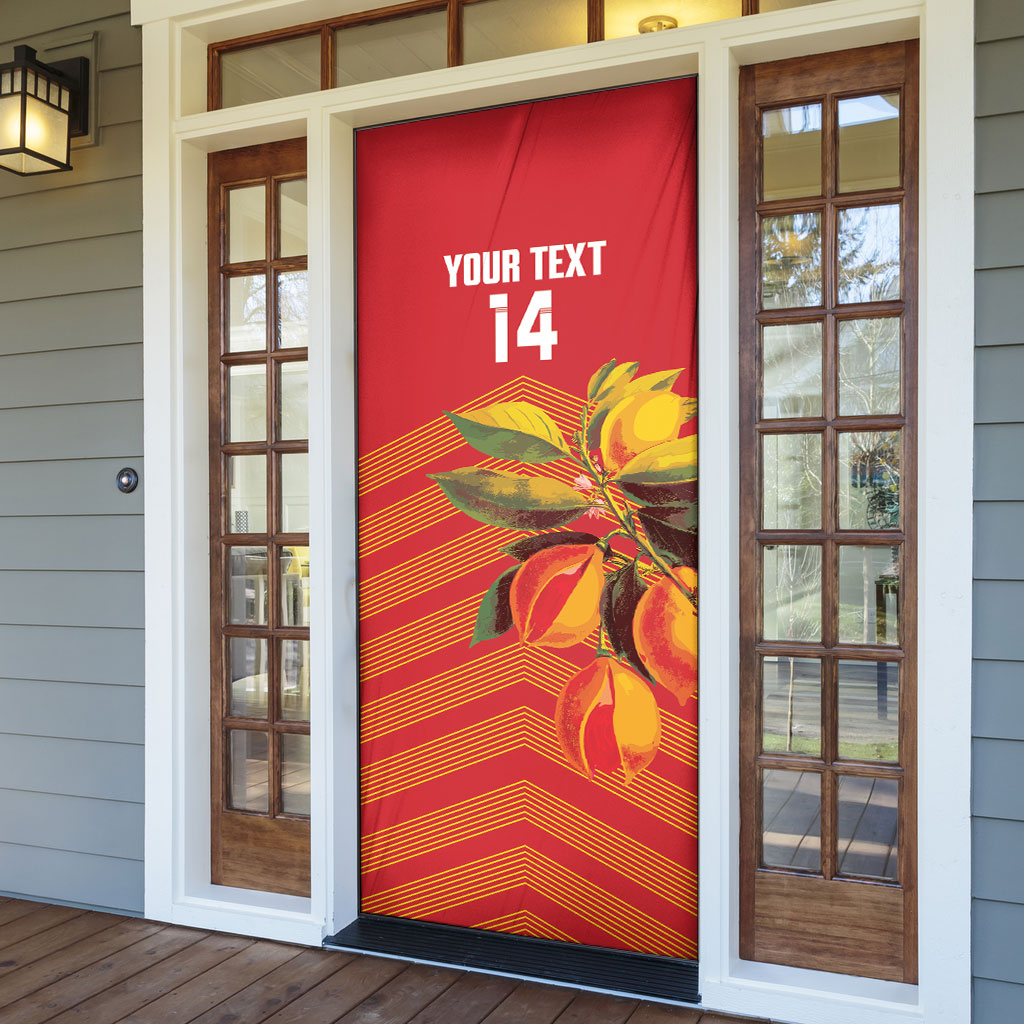 Grenada Football 2026 Custom Door Cover Go Spice Boys Nutmeg Red Version